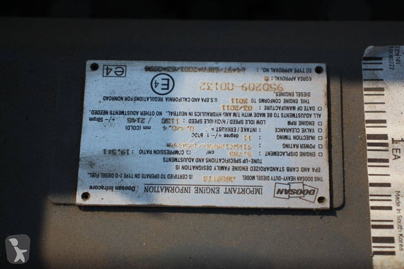 Części ciężarówki Doosan DB58TIS
