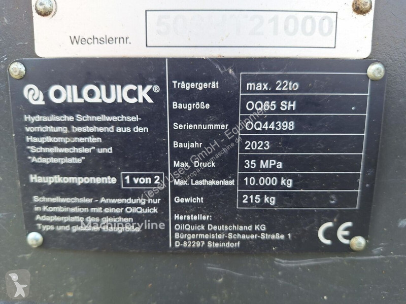 Équipements TP Oilquick