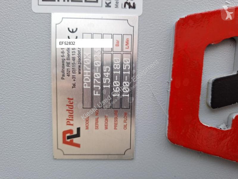 Équipements TP Pladdet PDH70X